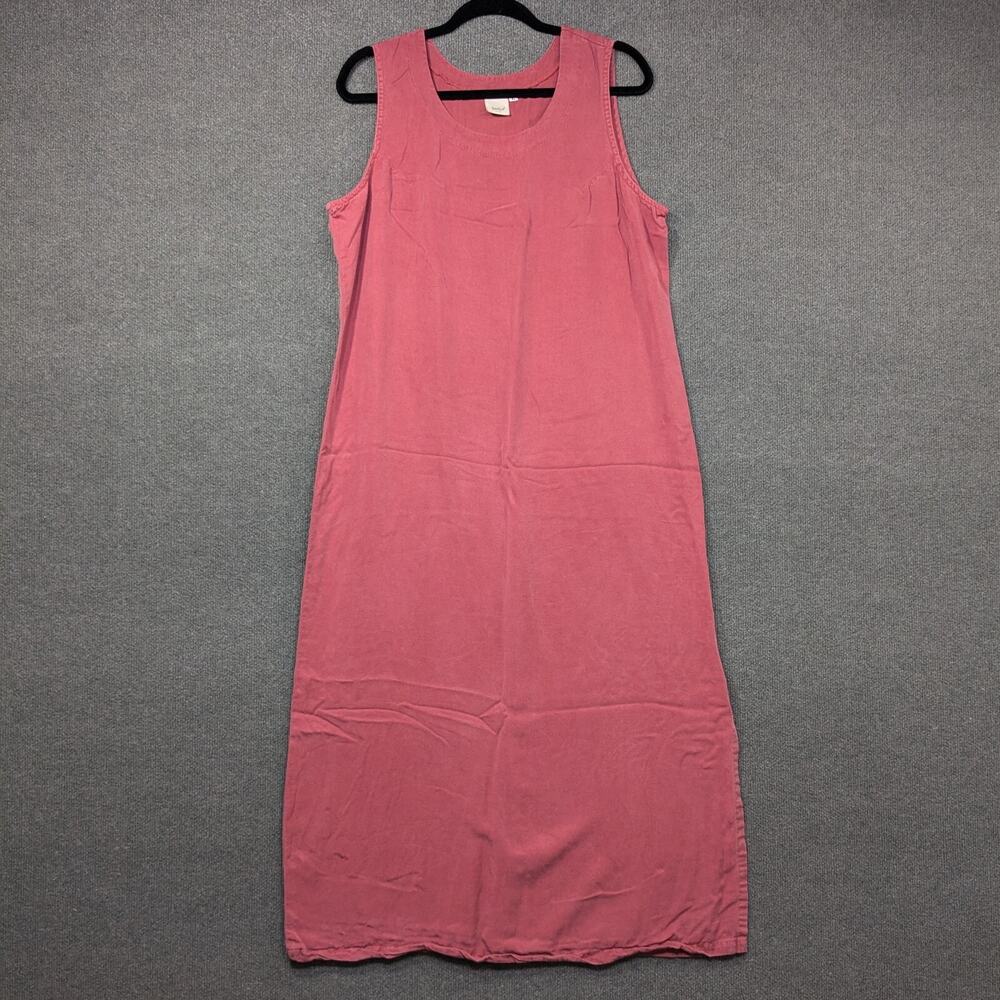 Focus USA Maxi Tank Dress Womens Large Slit Flowy Feminine Soft Dusty Dainty
